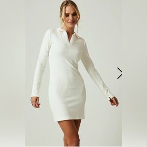 7 Diamonds Long Sleeve Polo Dresss